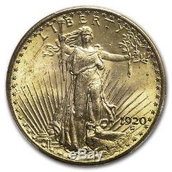 1920 $20 Saint-Gaudens Gold Double Eagle MS-63+ PCGS SKU#153836