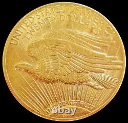 1920 Gold USA $20 Saint Gaudens Double Eagle Coin Mint State