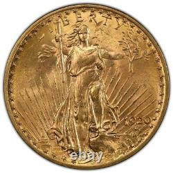 1920 St. Gaudens $20 Gold Double Eagle PCGS MS 63