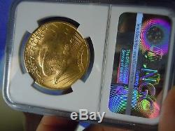1920 Twenty $20 Dollar Gold Saint Gaudens Double Eagle Mint State 63 NGC