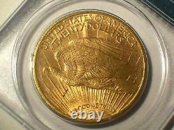 1922 $20 GOLD PCGS MS62 OGH RATTLER CAC St. SAINT GAUDENS DOUBLE EAGLE