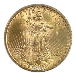 1922 $20 Gold Saint Gaudens Double Eagle PCGS MS65 PQ