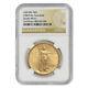 1922 $20 Gold Saint Gaudens NGC MS61 choice graded Double Eagle UNC Twenty coin