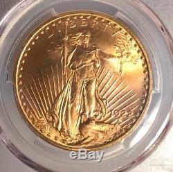 1922 $20 PCGS MS 65 St. Gauden's Gold Double Eagle