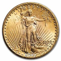 1922 $20 Saint-Gaudens Gold Double Eagle BU SKU#4368