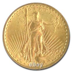 1922 $20 Saint-Gaudens Gold Double Eagle MS-63 PCGS SKU#28898