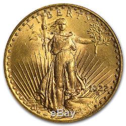 1922 $20 Saint-Gaudens Gold Double Eagle MS-65 NGC SKU #88491
