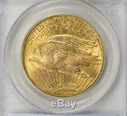 1922 $20 Saint Gaudens Gold Double Eagle, PCGS MS63 & CAC approved