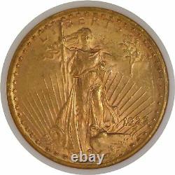 1922 $20 St Gaudens Double Eagle Gold NGC MS62 Uncirculated Coin