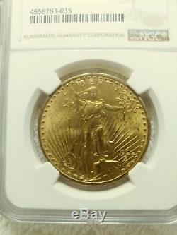 1922 $20 St Gaudens Gold Double Eagle Coin Ngc Certified Ms64