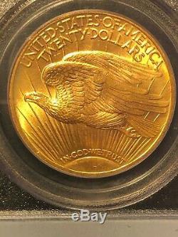 1922 $20 St. Gaudens Gold Double Eagle MS 65 PCGS, BETTER DATE