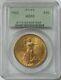 1922 Gold $20 St Gaudens Green Label Pcgs Mint State 63