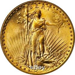 1922-S $20 Saint Gaudens PCGS MS64 Double Eagle GOLD BU almost ounce NR bullion