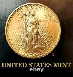 1922 Saint Gaudens Double Eagle Gold Coin! . 9675 $20.00 Gold Coin! 1907-1933