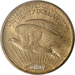 1922 US Gold $20 Saint-Gaudens Double Eagle PCGS MS63