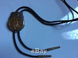1923 $20 Dollar St. Gaudens Double Eagle Gold Coin for Leather rope Bolo Tie