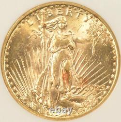 1923 $20 Saint Gaudens Gold Double Eagle Coin NGC MS62 CAC No-Line Fatty