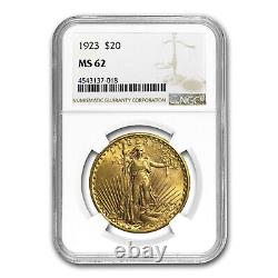 1923 $20 Saint-Gaudens Gold Double Eagle MS-62 NGC SKU#10621