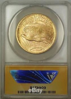 1923 $20 St. Saint Gaudens Double Eagle Gold Coin ANACS MS-62 DJ