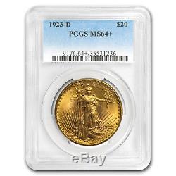 1923-D $20 Saint-Gaudens Gold Double Eagle MS-64+ PCGS SKU#172414