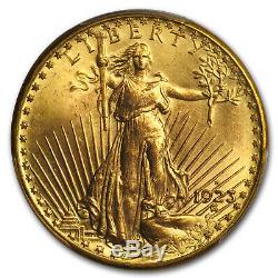 1923-D $20 Saint-Gaudens Gold Double Eagle MS-65 PCGS (CAC) SKU#153631