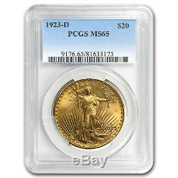 1923-D $20 Saint-Gaudens Gold Double Eagle MS-65 PCGS SKU#20464