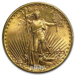 1923-D $20 Saint-Gaudens Gold Double Eagle MS-65 PCGS SKU#20464