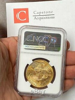 1923-D $20 Saint Gaudens Gold Double Eagle NGC MS63 Flashy And Boldly Struck PQ+
