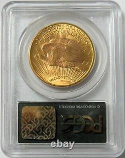 1923 D Gold $20 Saint Gaudens Double Eagle Green Label Coin Pcgs Mint State 64