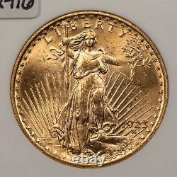 1923 G$20 Saint Gaudens Gold Double Eagle Flashy ANACS Soapbox MS 63 G2416