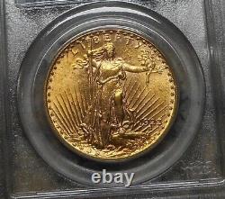 1923 P $20 Saint Gaudens Gold Double Eagle PCGS MS62
