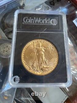1923 SAINT GAUDENS GOLD DOUBLE EAGLE $20 not Graded But Slabbed