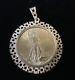 1923 St Gaudens Double Eagle Gold Coin Necklace Pendant in 14k Gold Bezel