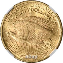 1923 US Gold $20 Saint-Gaudens Double Eagle NGC MS62