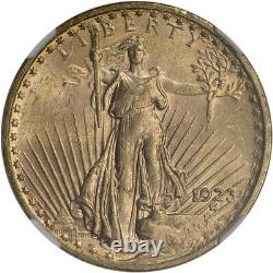 1923 US Gold $20 Saint-Gaudens Double Eagle NGC MS63