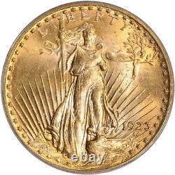 1923 US Gold $20 Saint-Gaudens Double Eagle PCGS MS63