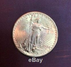 1924 $20 GOLD Double Eagle St Gaudens BU Nice detail