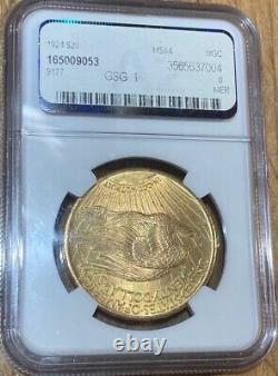 1924 $20 Gold Coin St Gaudens Double Eagle MS64 Spectacular! NGC Certified
