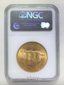 1924 $20 Gold Coin St Saint Gaudens Double Eagle NGC MS65