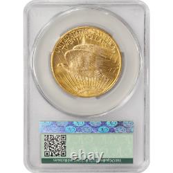 1924 $20 Gold Saint Gaudens Double Eagle CACG MS65+ Lustrous Coin, PQ+