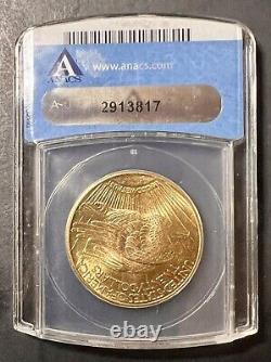 1924 $20 Gold St Gaudens Double Eagle ANACS MS63