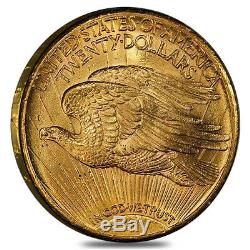 1924 $20 Gold St. Gaudens Double Eagle Coin NGC MS 63