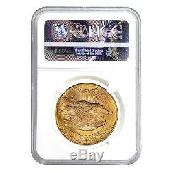 1924 $20 Gold St. Gaudens Double Eagle Coin NGC MS 65