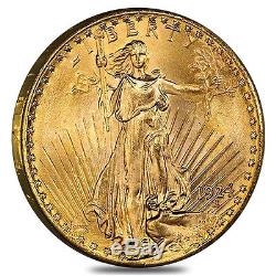 1924 $20 Gold St. Gaudens Double Eagle Coin NGC MS 65