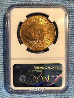 1924 $20 Gold St. Gaudens Double Eagle, Graded MS64 by NGC. True Auction! Nice