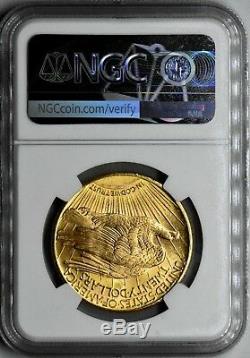 1924 $20 MS-63 NGC Gold Double Eagle Saint Gaudens Coin. CHOICE BU