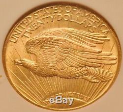 1924 $20 NGC MS 65 St. Gaudens Gold Double Eagle, GEM Uncirculated Saint Twenty