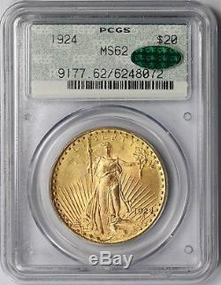 1924 $20 PCGS/CAC MS 62 (Doily Holder) Saint-Gaudens Double Eagle
