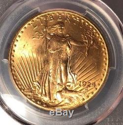 1924 $20 PCGS MS 64 CAC St. Gauden's Gold Double Eagle