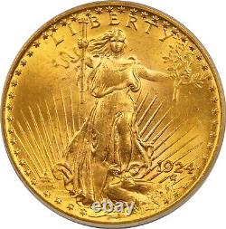 1924 $20 PCGS MS 65 Saint-Gaudens Gold Double Eagle